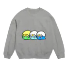 まるっコあにまるのまるっコインコ Crew Neck Sweatshirt