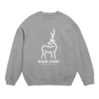 BASE-CAMPのBASE シカ 01WHITE Crew Neck Sweatshirt