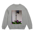 歌人の犬のある紫陽花 Crew Neck Sweatshirt