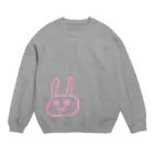 イズミゴンのあのウサギピンク Crew Neck Sweatshirt