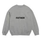 にじマンのFATHER(黒文字) Crew Neck Sweatshirt