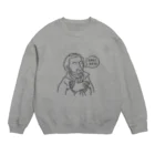 Aliviostaのザビエル 手遊び カニだよ イラスト 偉人 歴史 Crew Neck Sweatshirt