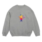 ジルトチッチのデザインボックスのビザコちゃんの1日 Crew Neck Sweatshirt