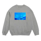 cozcozの青のせかい Crew Neck Sweatshirt