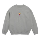 ジルトチッチのデザインボックスのビザコちゃん、ピンチ！ガクガクガク。。。 Crew Neck Sweatshirt