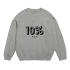 鐘真庵suzuri店の10% Crew Neck Sweatshirt