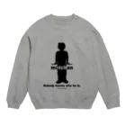 R.ONOUE PRODUCTSのモッちゃんシルエット　黒 Crew Neck Sweatshirt