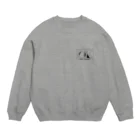 いっこくんのフォー研　黒文字 Crew Neck Sweatshirt