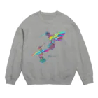 Akissのハチドリは憧れ Crew Neck Sweatshirt