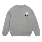 punchenoのおさんぽパンダちゃん Crew Neck Sweatshirt