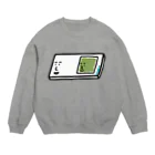 うえたに夫婦のキャラNo.57プレパラートくん（スライドガラスとカバーガラスくん） Crew Neck Sweatshirt