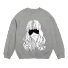 Cheeeee!!!のeyemask_large Crew Neck Sweatshirt