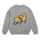 真希ナルセ（マキナル）の木彫りの熊風柴犬（赤柴） Crew Neck Sweatshirt