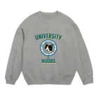 おだちゃんと7匹の猫たちのWOODS UNIVERSITY Crew Neck Sweatshirt