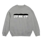 ナガキパーマのみざるいわざるきかざる Crew Neck Sweatshirt