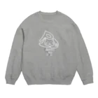 兎猫庵のPTA-ｗ　文字入り Crew Neck Sweatshirt