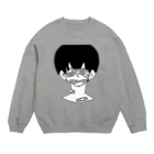 モナリ座の絆創恍 Crew Neck Sweatshirt