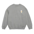 SUIMINグッズのお店の【小】エビフライをさわやかに運ぶねこ Crew Neck Sweatshirt