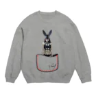 swanart_officialの囚われの黒兎 Crew Neck Sweatshirt