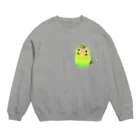 Lily bird（リリーバード）のうるうる黄緑ジャンボ② Crew Neck Sweatshirt