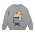 クマガイケイコのネコーヒー Crew Neck Sweatshirt