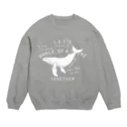 クジラの雑貨屋さん。のザトウクジラ Crew Neck Sweatshirt