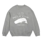 クジラの雑貨屋さん。のマッコウクジラ Crew Neck Sweatshirt