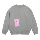 糖凛のじいちゃんがうさぎの着ぐるみ着てみた Crew Neck Sweatshirt