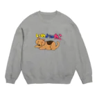 葉隠お宮のかくれがのいぬよりのねこスウェット Crew Neck Sweatshirt