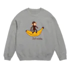 キッズモード某のサーフモンキー Crew Neck Sweatshirt