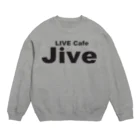 ライブカフェジャイブのベーシック　黒ロゴ Crew Neck Sweatshirt