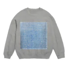 ちりの異素材感ですがプリント Crew Neck Sweatshirt