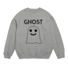 GHOST と TOSHIMASA IWAI の Goods ShopのGHOST IN THE SHEET (Black Line) Crew Neck Sweatshirt