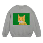 白井　快士の猫 Crew Neck Sweatshirt