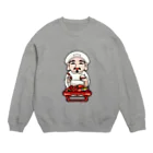 みらくしよしものお接待を受けている大黒さん（世界一美味いご飯） Crew Neck Sweatshirt