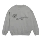 オーパルとレモンの木のちょっと長いネコ Crew Neck Sweatshirt