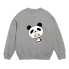 氷笠ケンジのお店の☆パンダさんは今日も寂しげ☆ Crew Neck Sweatshirt