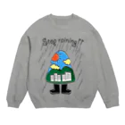 ナントカのStop raining!! (colorful) Crew Neck Sweatshirt