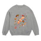 こんこん。のきつねのたからもの Crew Neck Sweatshirt