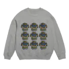 deep_sbのdeep sb mexican skull sweat Crew Neck Sweatshirt