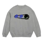 シソイロハの上から見たタコN Crew Neck Sweatshirt