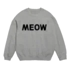 SHOP W　SUZURI店のMEOW スウェット スウェット