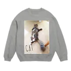 mint_butterの振り向いたmint Crew Neck Sweatshirt