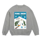 キッズモード某のファインスノー！ Crew Neck Sweatshirt