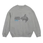 jaws_festa_tokaidoのPOLY_SHARK(black) Crew Neck Sweatshirt