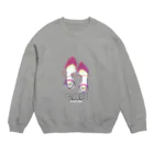 アトリエ チョークアートmili のチョークアート ピンクパンプス Crew Neck Sweatshirt