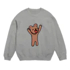 樹雨堂の(｢・ω・)｢ｶﾞｵｰくま Crew Neck Sweatshirt