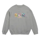 　やのやのいぬはりこトリオ Crew Neck Sweatshirt