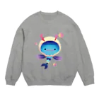 ラシマ工房のロボットりょうしとなぞのいきもの～くりあに Crew Neck Sweatshirt