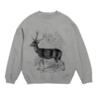 Expressgut602の鹿 Crew Neck Sweatshirt